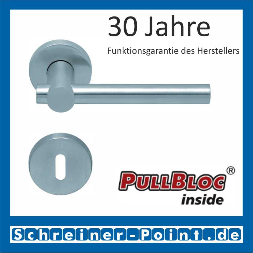 Scoop Maxima PullBloc Rundrosettengarnitur Rosette Edelstahl matt